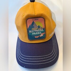 L.L. Bean Kids Trucker Hat National Parks Outdoor mesh adjustable EXCELLENT